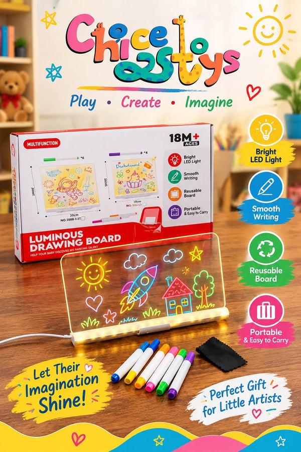 Luminous Drawing Board for Kids – Light-Up Tracing Pad